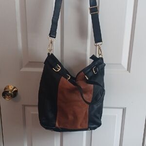 Elegant Black and Brown Women's Bag